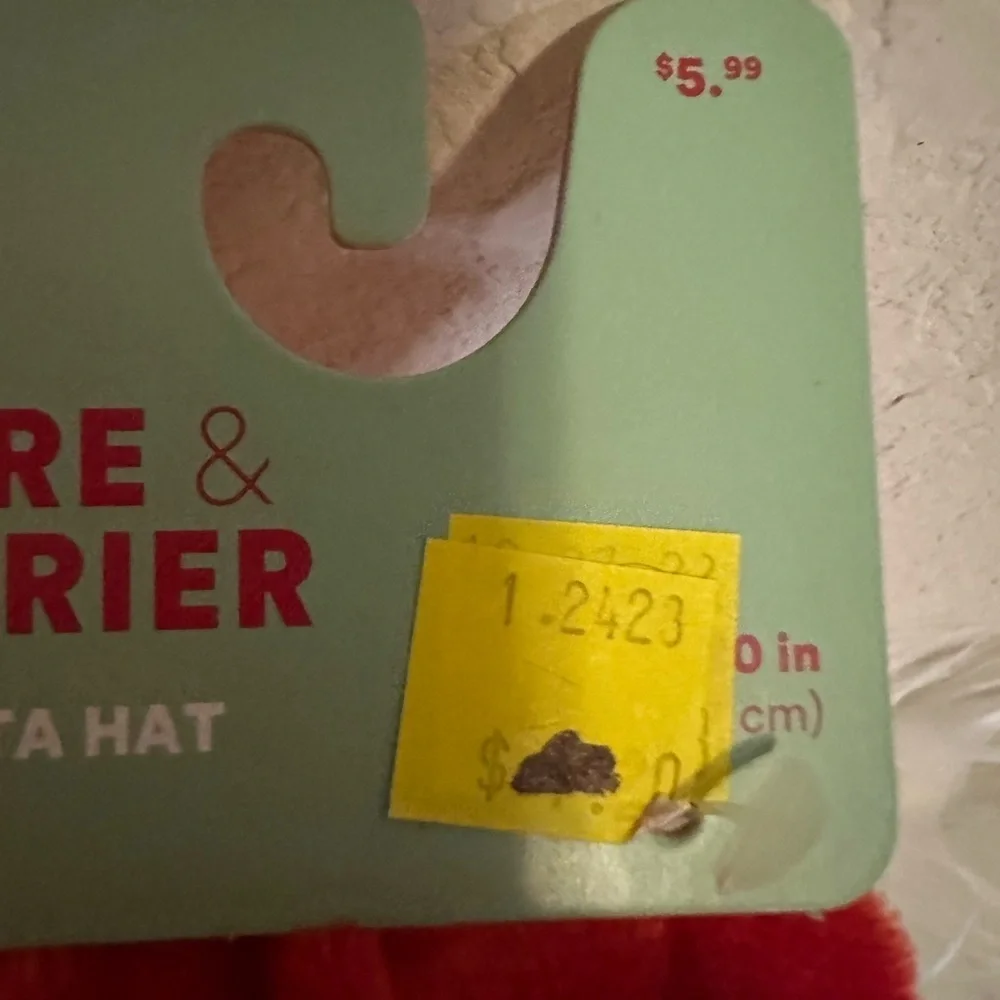 🩷5/$10 More & Merrier Pet Santa Hats in Green and Red